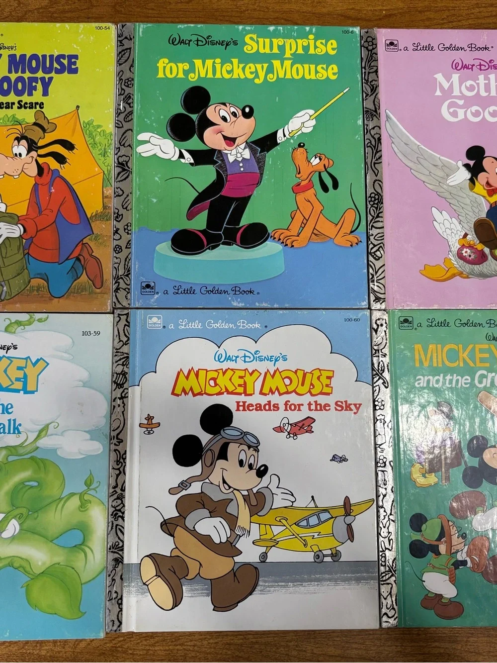 Vintage little golden books Mickey Mouse collection set of 12 books